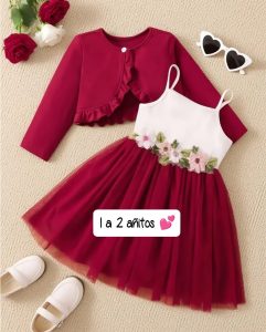 Vestido Rojo 1 a 2 años