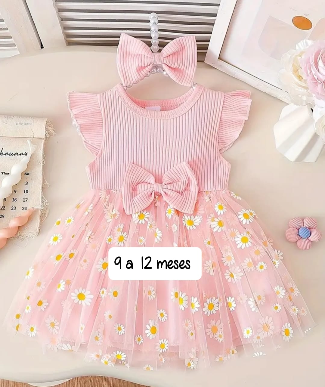 Vestido Rosado a 12 m