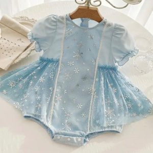Vestido de Princesa para Bebé Niña Celeste con EstrellasVESTIDO PRINCESITA