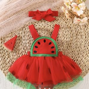 Vestido de Sandía para Niña – Disfraz Infantil