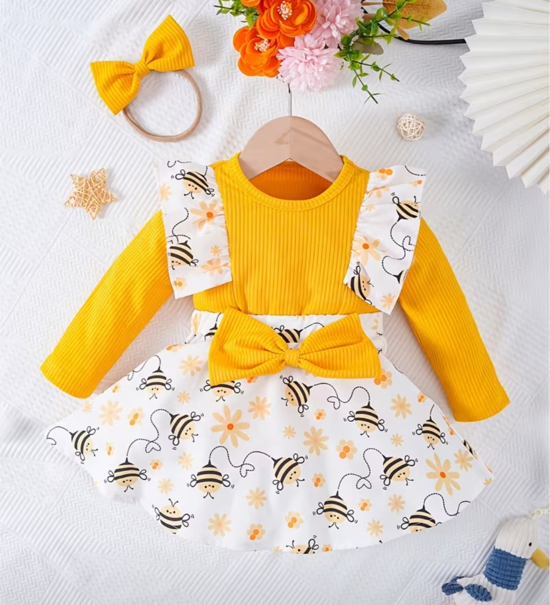 Vestido de Abejita para Niña – Vestido Infantil Amarillo