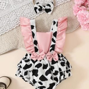 Disfraz de Vaquita para Bebé Niña – Body con Estampado de Vaca