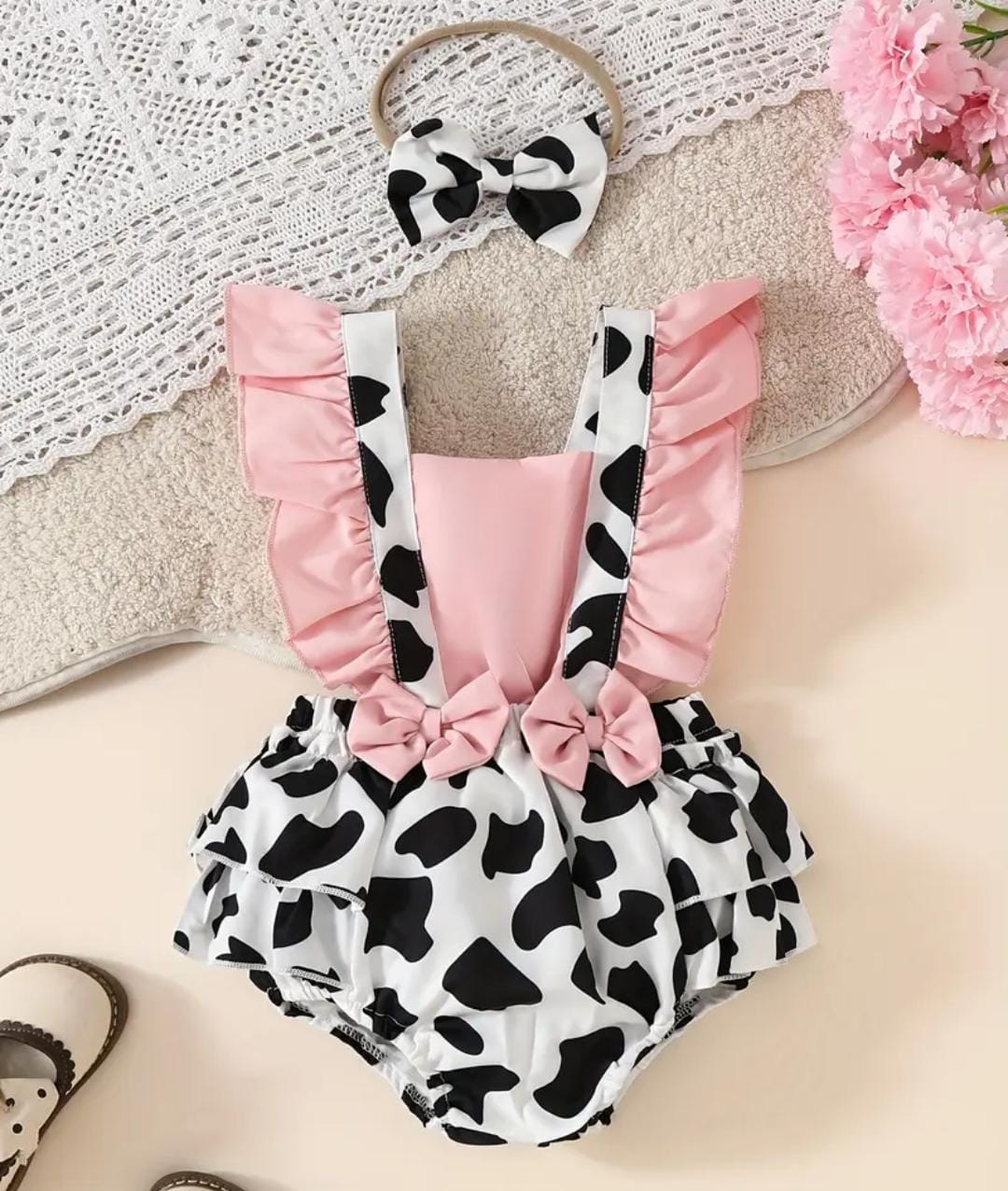 Disfraz de Vaquita para Bebé Niña – Body con Estampado de Vaca