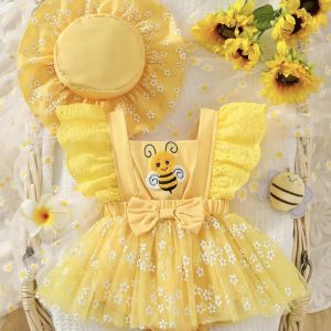 Disfraz de Abejita para Niña – Vestido Infantil Amarillo
