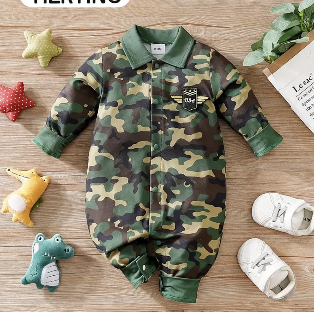 Disfraz Militar para Bebé – Traje Camuflado Infantil